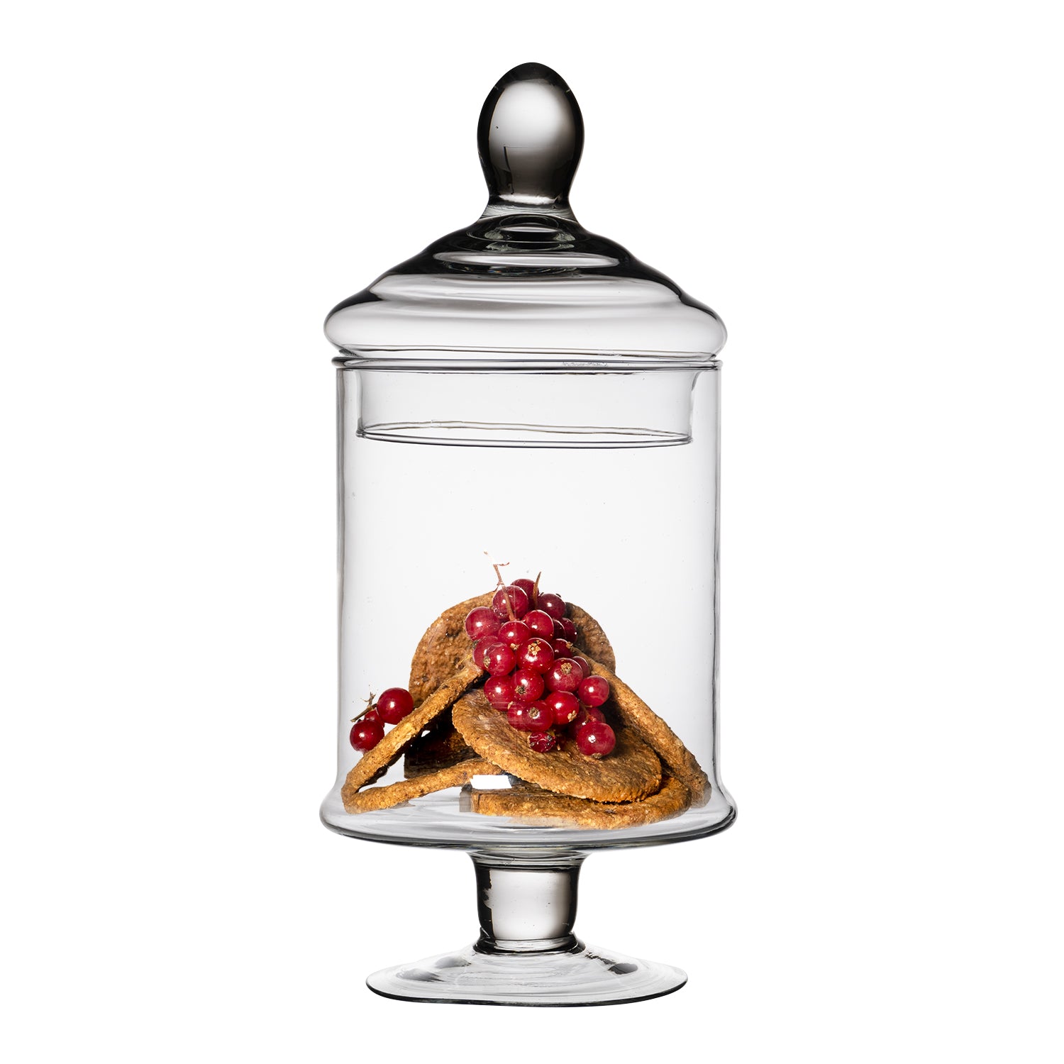 GUSTO CASA - Potiche in Vetro con Coperchio Patisserie h29 diametro 13 cm